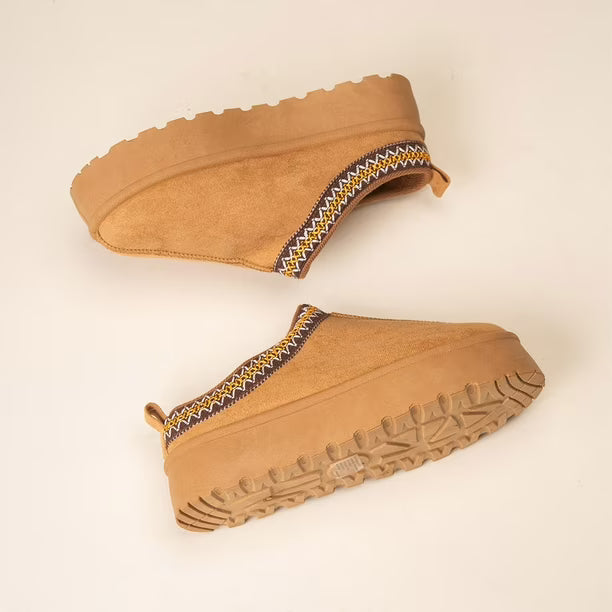 Pantufla Mujer Camel