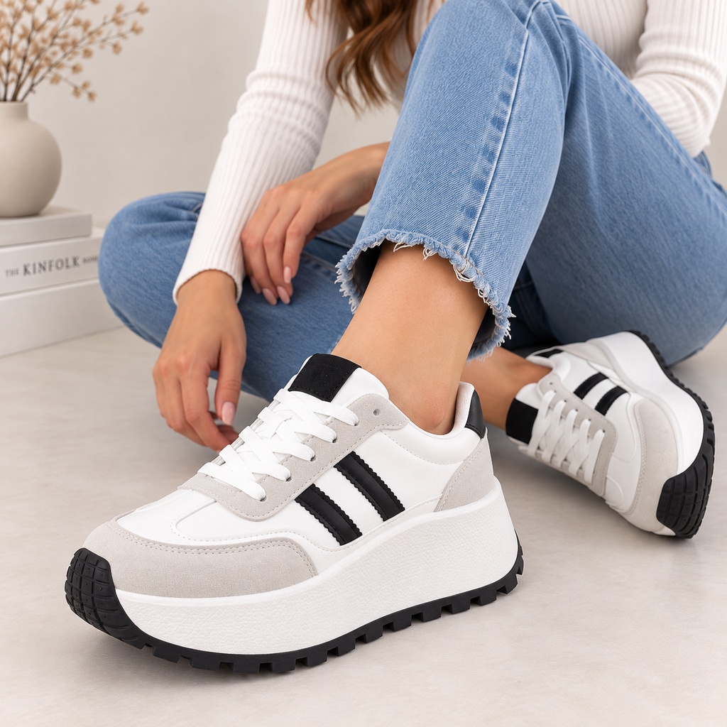 Zapatilla Samba Alta Blanca