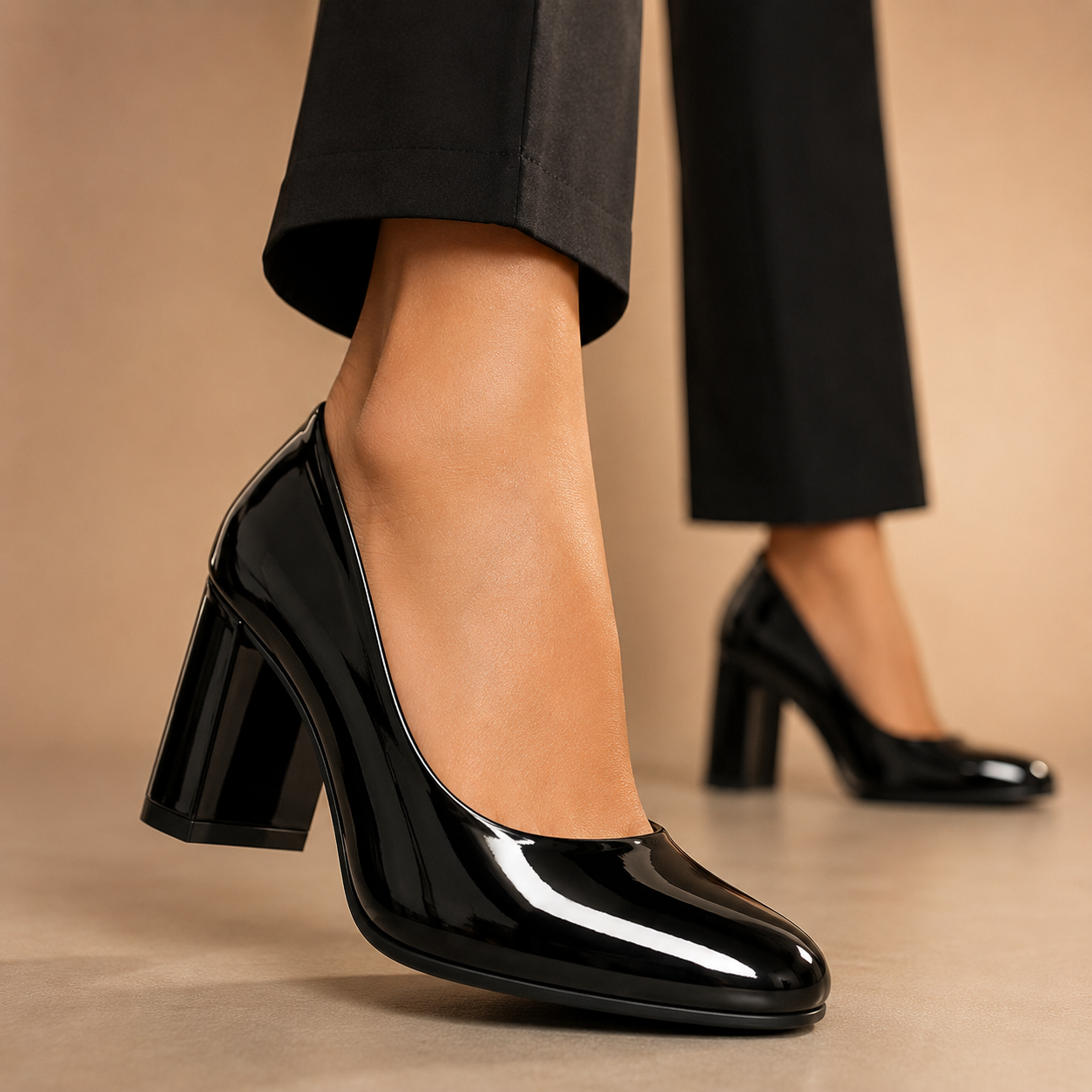 Zapato Amelia Charol Negro