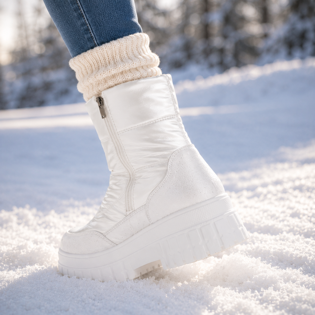 Botines tornasol White