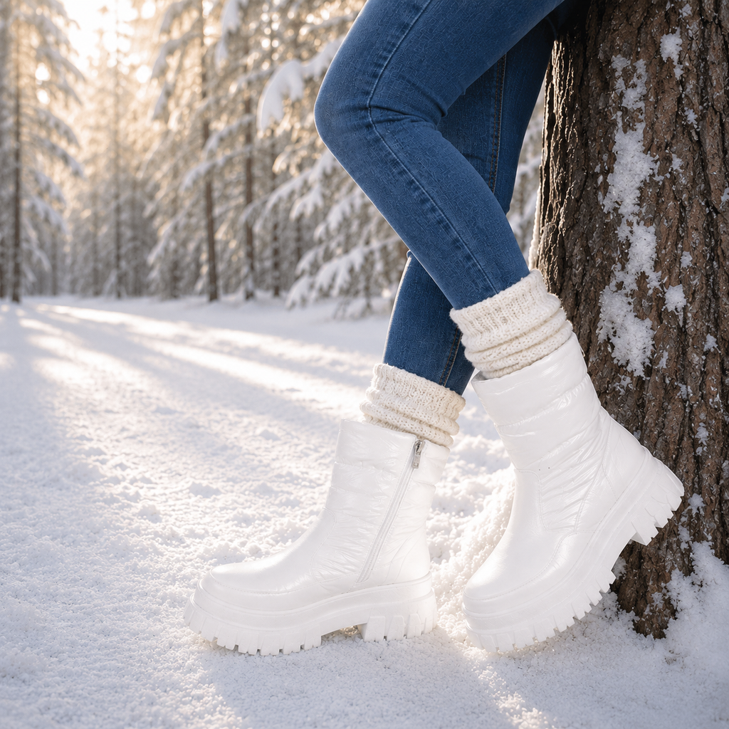 Botines tornasol White