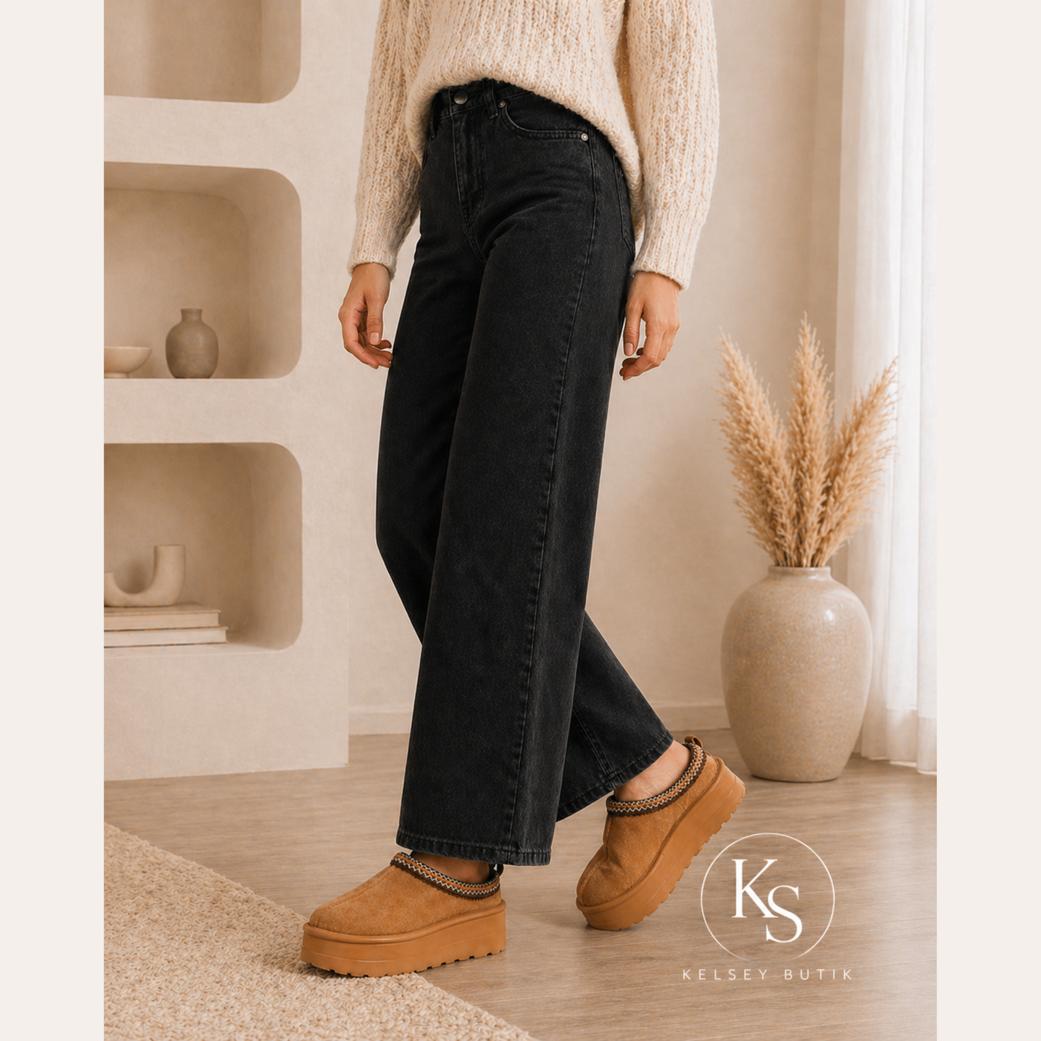 Pantufla Mujer Camel