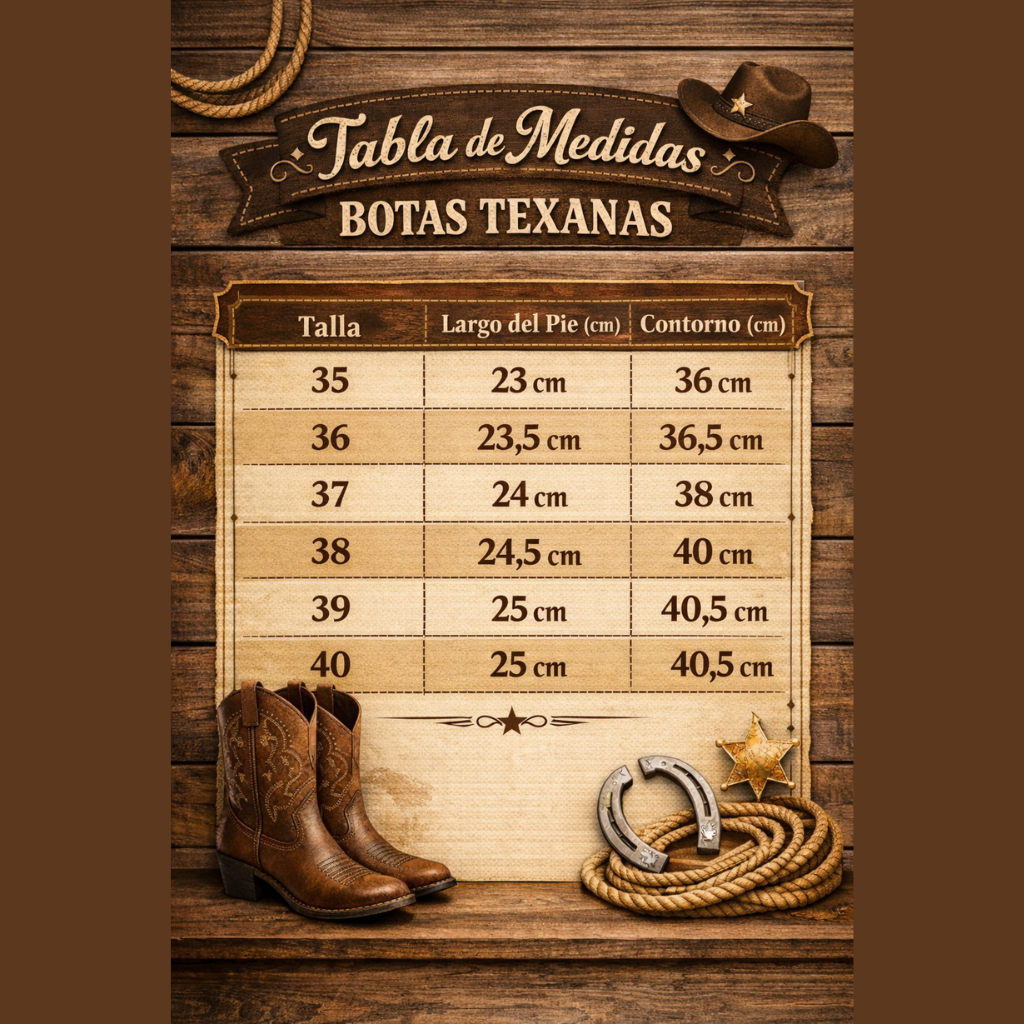 Botas Texanas Bordado