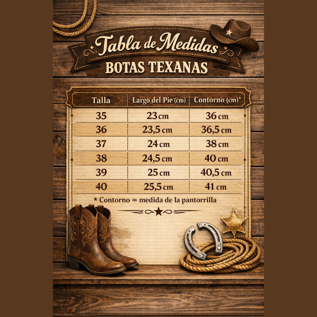 Botas Texanas Bordado